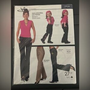Jalie 2908 Stretch Jeans Pattern for Women and Girls. New and uncut.